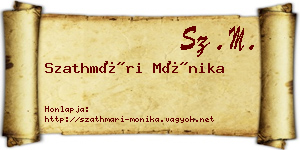 Szathmári Mónika névjegykártya